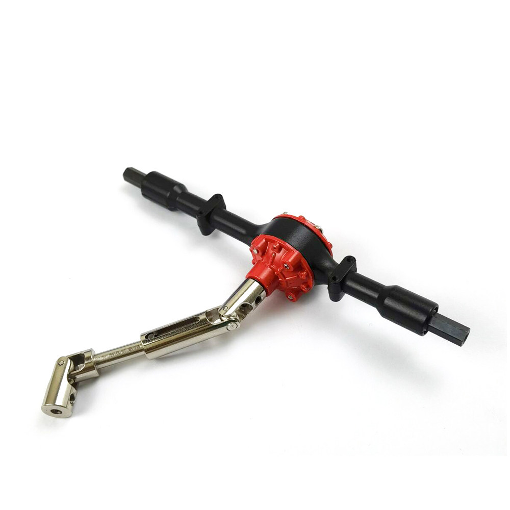 NAUGHTY DRAGON WPL D12 업그레이드 및 수정된 강철 치아 리어 액슬 샤프트 어셈블리 금속 드라이브 샤프트 금속 브리지