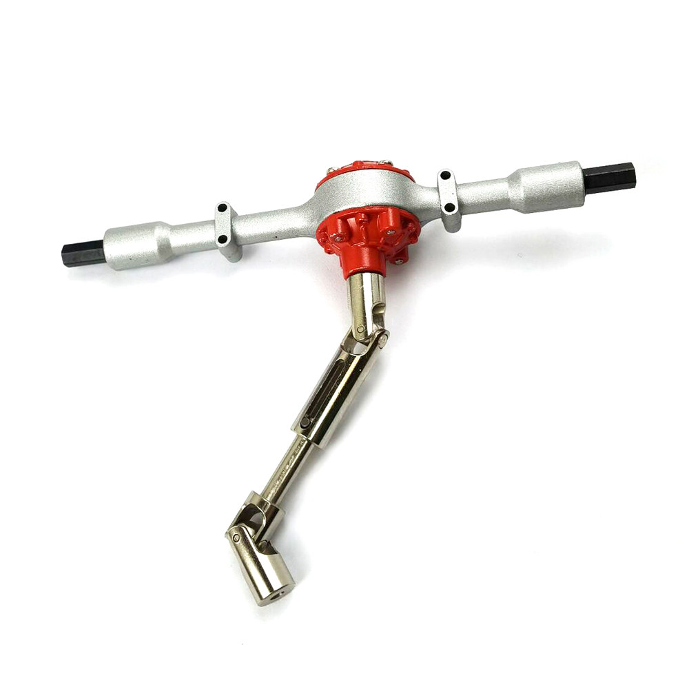 NAUGHTY DRAGON WPL D12 업그레이드 및 수정된 강철 치아 리어 액슬 샤프트 어셈블리 금속 드라이브 샤프트 금속 브리지