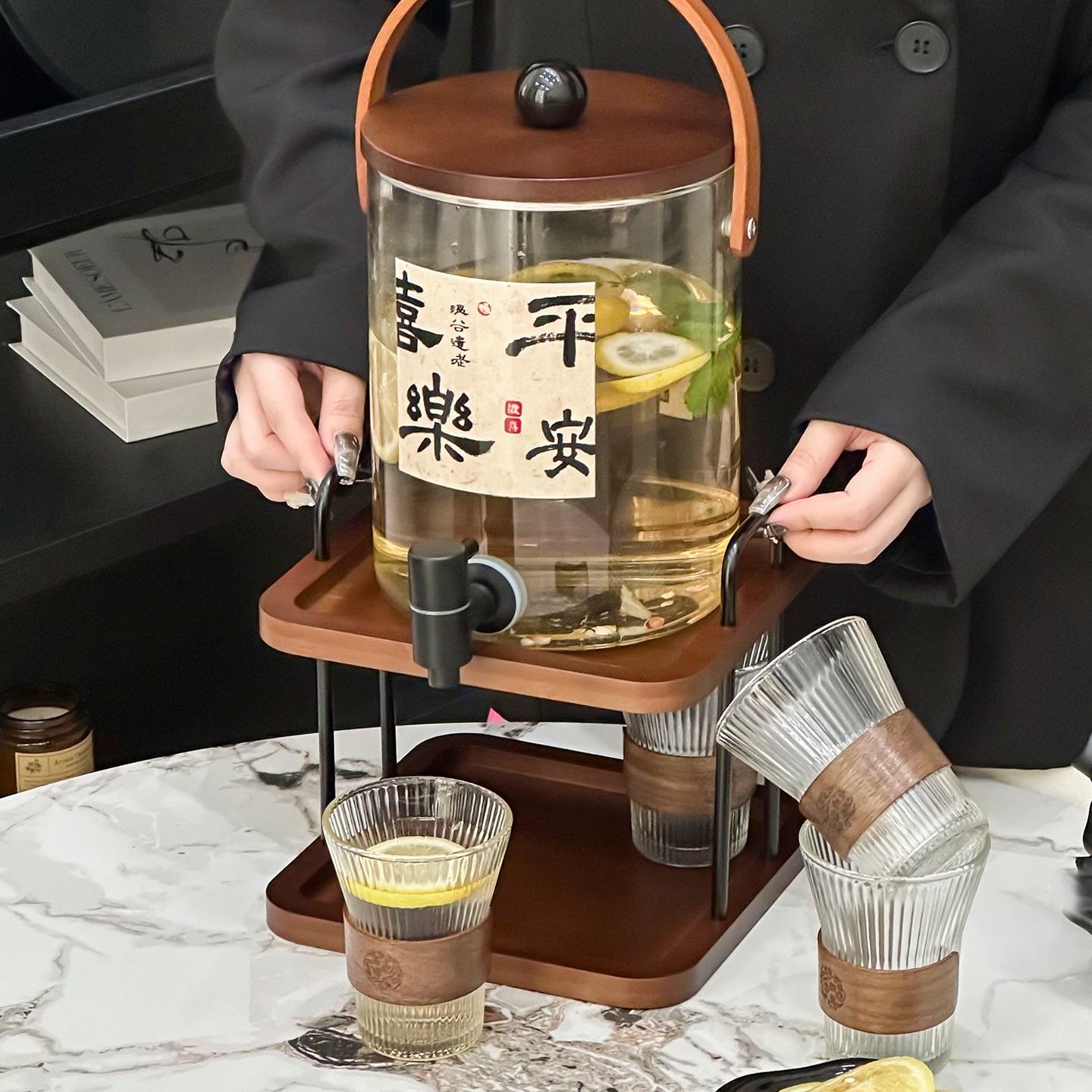 大容量饮料桶耐高温储水凉水壶