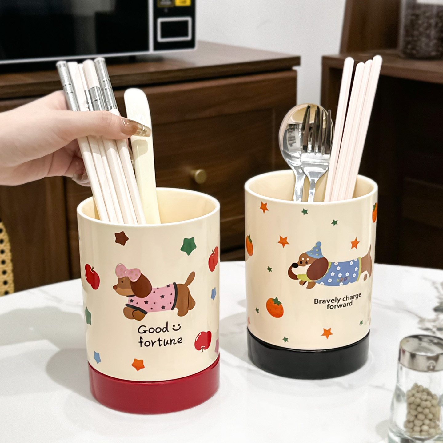 金卡佰筷子筒家用高档新款筷子收纳盒筷子桶陶瓷厨房勺子收纳架,餐饮具,餐具笼/架,淘宝优惠券,粉丝福利购,淘宝优惠卷