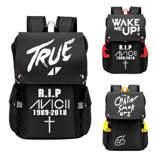 2024百大DJ书包 A神 Avicii TRUE电音双肩背包烟鬼组合周边马丁盖