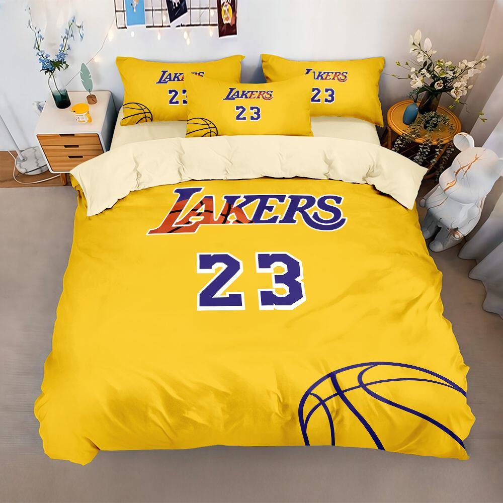 NBA篮球被套四件套家居卧室足球单人学生宿舍个性床单床笠三件套