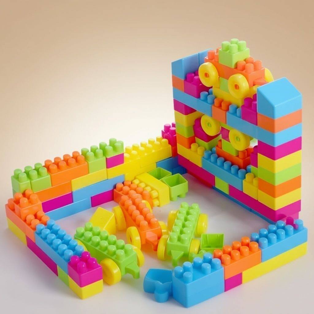 儿童大号颗粒塑料积木玩具宝宝益智早教拼装拼插积木1-3-6岁礼物