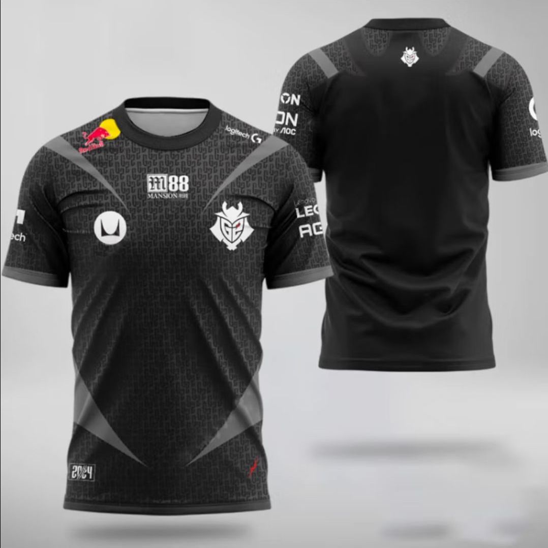 2024新品G2战队服CSGO英雄2024短袖T恤major衣服kennys定制ID彩虹