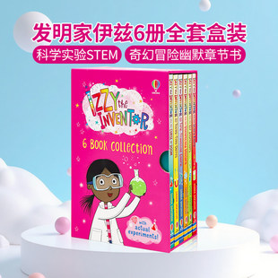the Inventor 科学实验STEM 发明家伊兹6册 英语课外阅读Zanna Izzy 题材奇幻冒险儿童插画搞笑章节书 Davidson 英文原版