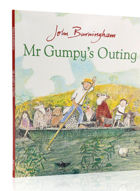 英文原版绘本 和甘伯伯去游河Mr Gumpy's Outing 波士顿环球报号角书奖美国图书协会优秀儿童图书奖廖彩杏书单名家John Burningham