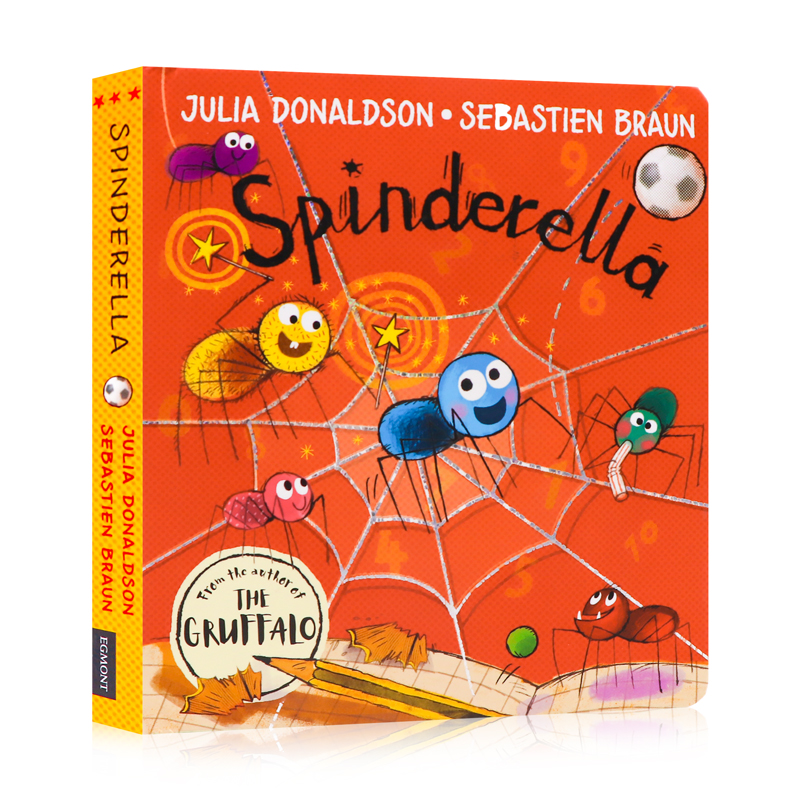 蜘蛛瑞拉三兄妹Spinderella英文原版绘本Julia Donaldson茱莉亚唐纳森低幼启蒙认知纸板书 英语启蒙亲子The Gruffalo咕噜牛同作者