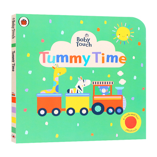 Tummy 立体书 英文原版 亲子共读宝宝睡前童话故事书 低幼儿童触摸触感启蒙认知绘本 Time Touch Baby 绘本 时间触摸纸板书 摸肚子