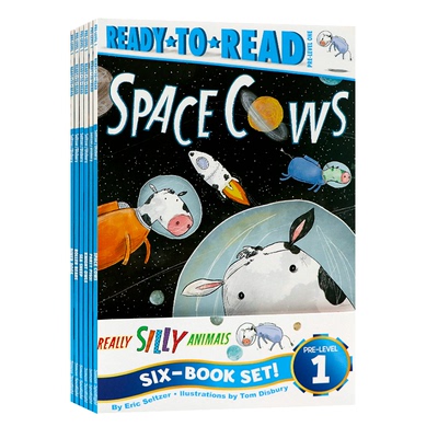 Ready-to-Read Pre-Level 1系列6册 搞怪动物启蒙读物超值合集6册 英文原版 Really Silly Animals Space Cows Party Pigs平装