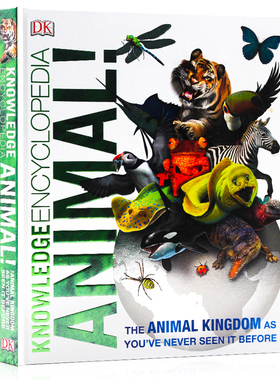 DK知识百科全书:动物 前所未见的动物王国 Knowledge Encyclopedia Animal! 英文原版 儿童动物科普 精美插图 DK图解百科 精装