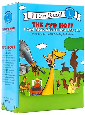 汪培珽书单 英文原版绘本 I can read di一阶段全12册+2CD 丹尼和恐龙 Syd Hoff 3-8岁带音频 暑期书单少儿英语启蒙认知 icanread