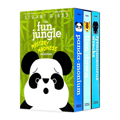 欢乐丛林4-6册 英文原版小说 The FunJungle Mystery Madness Collection 小学生英语课外读物悬疑探案故事动物科普 蓝思780L-850L