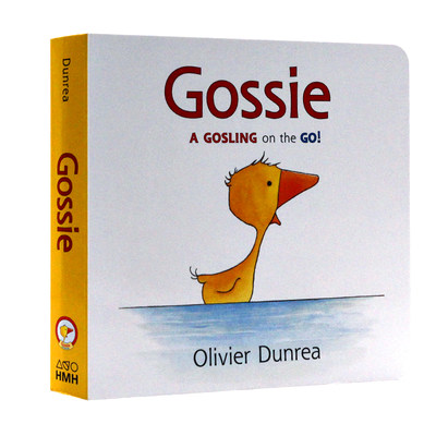 英文原版绘本 Gossie戈西 纸板书 小鹅戈西和朋友们系列Gossie & Friends 动词句型 Olivier Dunrea 儿童英语启蒙认知图画故事书