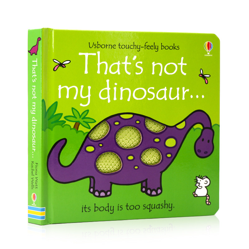 Usborne出品 那不是我的恐龙That's not my dinosaur 英文原版绘本 幼儿触觉认知绘本 纸板触摸书 宝宝英语启蒙 亲子阅读 0-3岁
