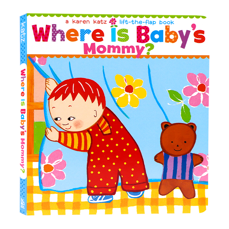 英文原版绘本 宝宝的妈妈在哪里？ Where Is Baby's Mommy? Karen Katz 卡伦卡茨 纸板翻翻躲猫猫书 幼儿启蒙开发学习亲子互动书