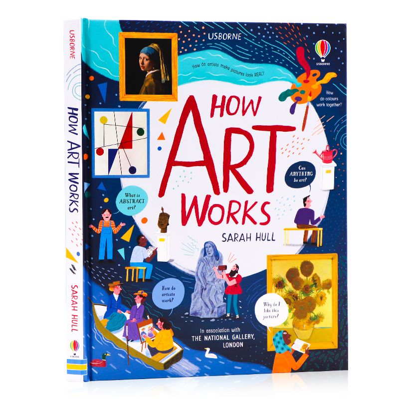 Usborne探索艺术创作How Art Works英文原版绘本 艺术是如何讲故事的 艺术家作品 提高孩子艺术鉴赏力品位 少儿艺术启蒙科普图画书