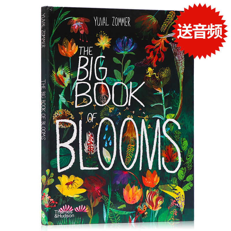 自然科普艺术花卉大书the big book of blooms百花大绘本英文原版儿童