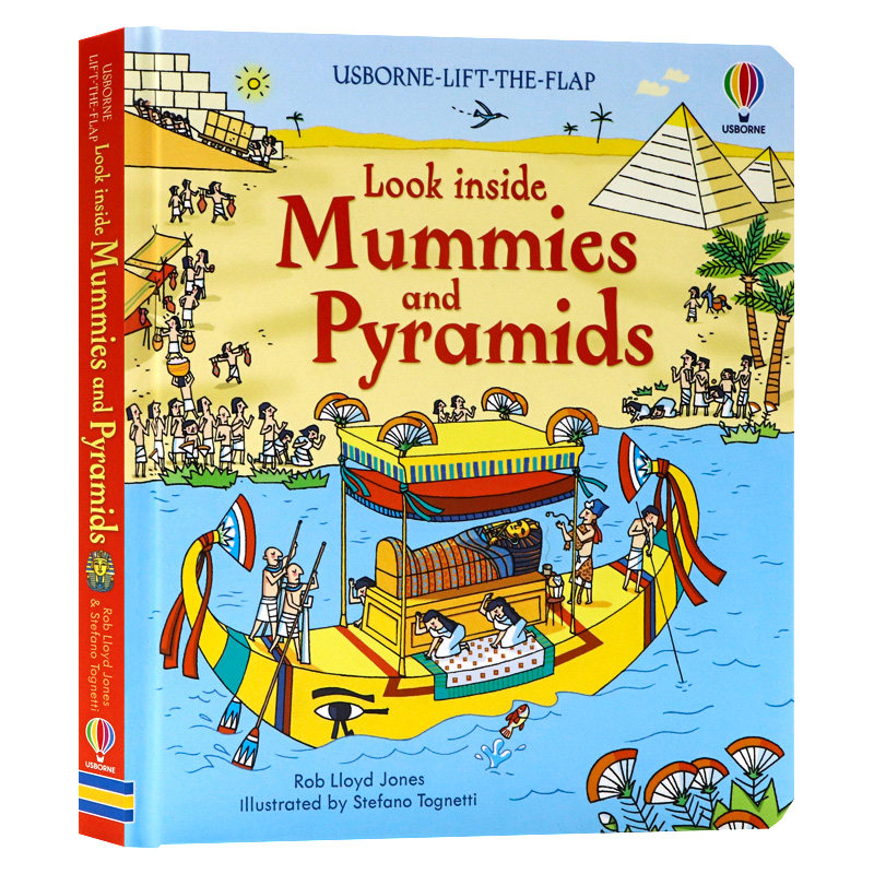 Usborne看里面系列 揭秘古埃及Look Inside Mummies & Pyramids 英文原版 儿童文明古迹启蒙 立体早教书翻翻书科普科学英语绘本
