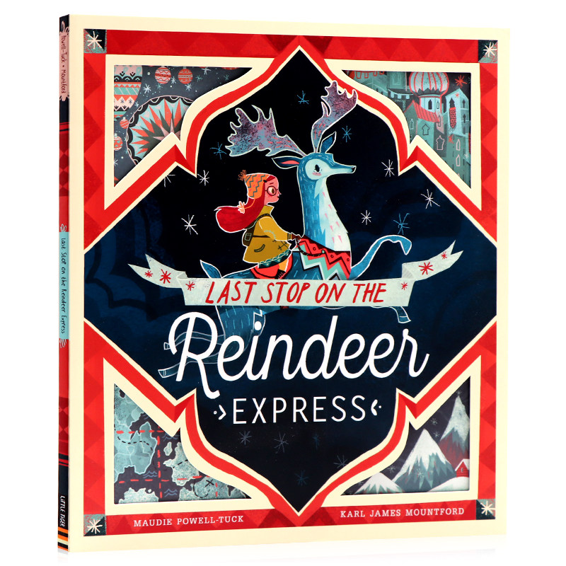 圣诞节主题绘本 驯鹿快车的终点站 英文原版绘本 last stop on the