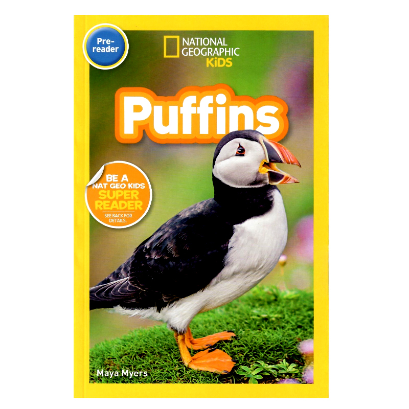 英文原版绘本 National Geographic Kids pre-Readers:Puffins 海鸟 国家地理分级阅读读物入门级 全彩低幼英语启蒙 科普百科书