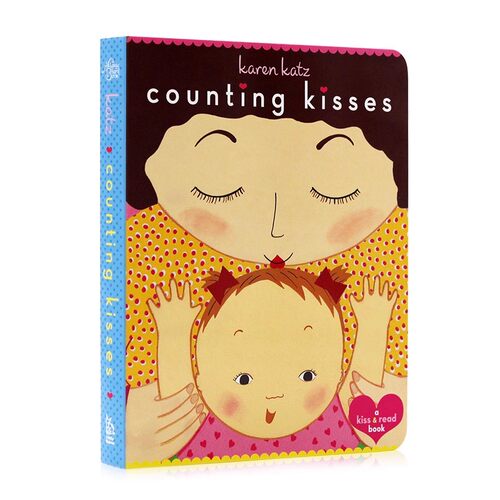 英文原版绘本Counting Kisses数亲亲 美国国家亲子出版物金奖 纸板书Karen Katz凯伦卡茨儿童英语启蒙学习图画故事书karenkatz