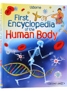 Usborne尤斯伯恩出品 英文原版人体百科全书 First Encyclopedia of the Human BodyUsborne单词幼儿早教英语启蒙精装版