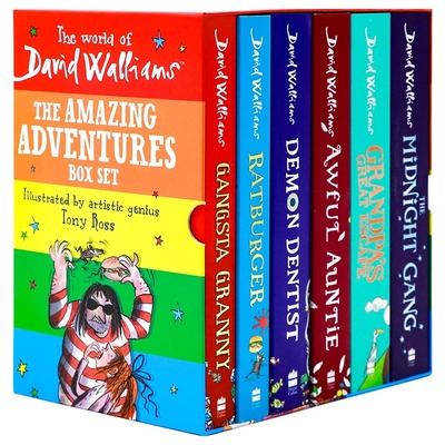 大卫少年幽默小说系列6册盒装 英文原版小说 The World of David Walliams 了不起的大盗奶奶 David Walliams 罗尔德达尔继承人