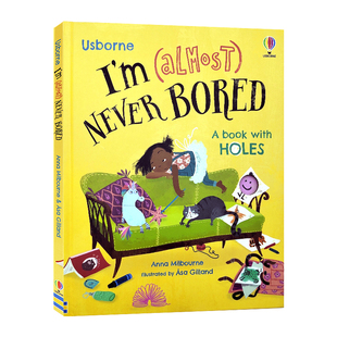 低幼儿童故事书 绘本 Never Bored Almost 英文原版 I’m 帮助孩子找寻新鲜感培养想象力精装 Usborne 情商管理 我几乎从不感到无聊