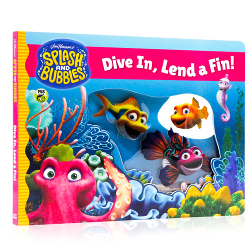 水花和泡泡系列 Splash and Bubbles: Dive In Lend a Fin 英文原版绘本 儿童启蒙 纸板图画书 Jim Henson Company