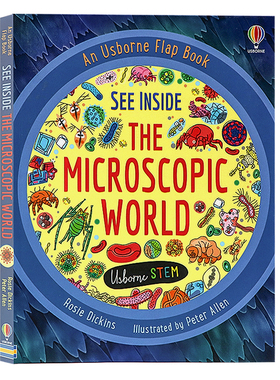usborne看里面系列 See Inside the Microscopic World 看到微观世界的内部 英文原版绘本 纸板翻翻书 儿童英语启蒙科普 亲子共读