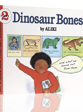 英文原版 Dinosaur Bones恐龙科普百科 自然科学入门启蒙 Dinosaurs 5-12岁少儿认知故事书 Aliki