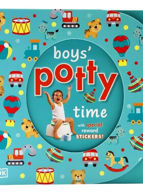 DK儿童书系列 男孩子上厕所时间 Boys' Potty Time 英文原版绘本 宝宝行为习惯养成 轻松学会生活好习惯 英语启蒙含奖励小贴纸