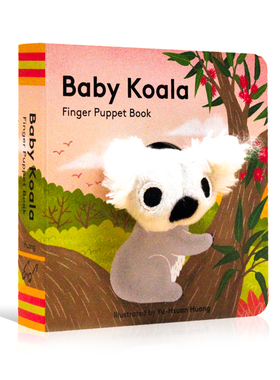 考拉宝宝 手指偶书Baby Koala Finger Puppet Book 英文原版绘本 纸板书 小手掌书 宝宝玩具书 0-1-2-3岁亲子互动玩具书