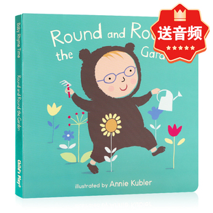 and 经典 绘本 Play出品 儿歌童谣韵文纸板书 Child Round 低幼儿童英语早教启蒙 Garden 英文原版 the