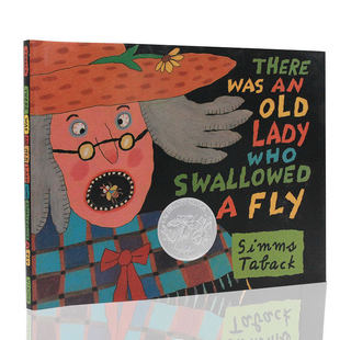 Old 图画故事书 老奶奶英文原版 Lady There Simms 凯迪克奖精装 Who 美国经典 Was Fly 绘本 吞下苍蝇 民间歌谣改编 Swallowed