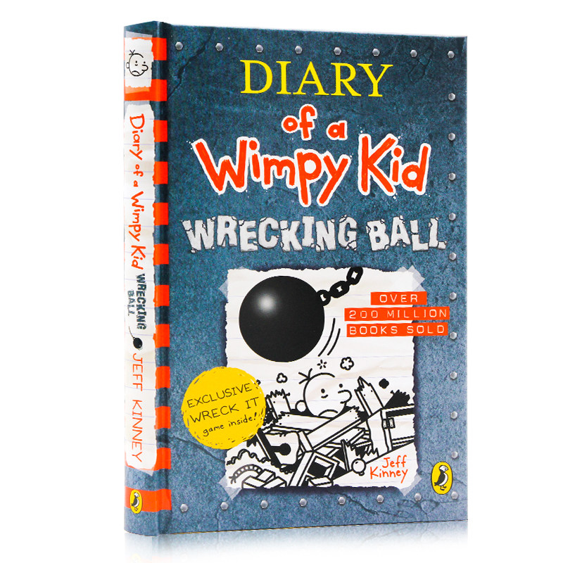 小屁孩日记#14 精装 diary of a wimpy kid: wrecking ball 英文原版