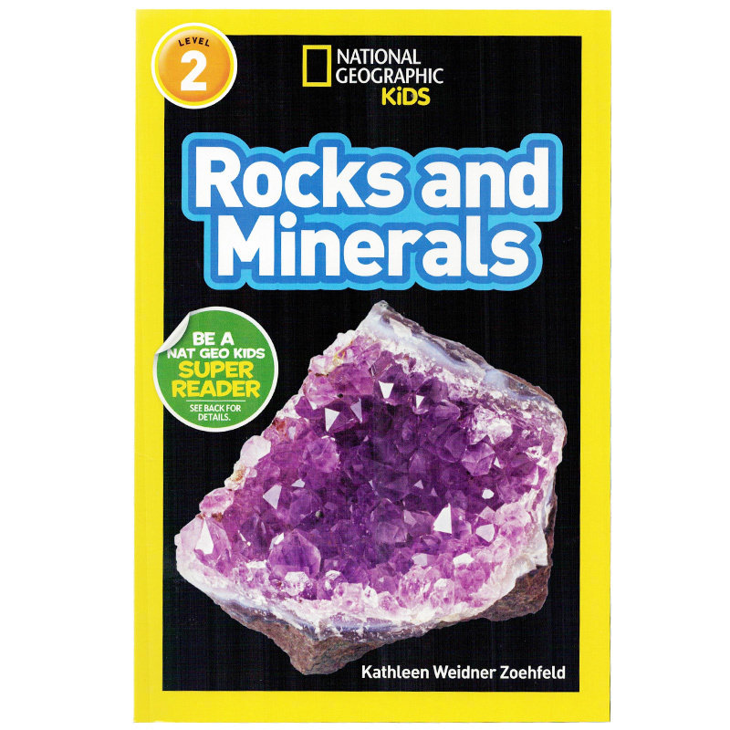 英文原版绘本National Geographic Kids Level2:Rocks and Minerals 岩石和矿物 美国国家地理分级阅读 少儿科普百科英语童书