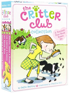 小动物俱乐部1-4册 英文原版小说 The Critter Club Collection 儿童课外英语阅读桥梁章节书 艾米和丢失的小狗 关于艾莉的一切
