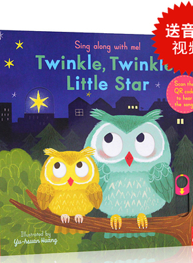 英文原版绘本Sing Along with Me Twinkle Twinkle Little Star欧美经典童谣机关操作书纸板启蒙读物儿歌一闪一闪亮晶晶小星星新版