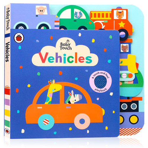 小瓢虫交通工具触摸书错层书Ladybird Baby Touch Vehicles  英文原版绘本 大开本纸板触摸书撕不烂0-3岁宝宝多元认知开拓思维