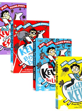 预售飞行小马冒险4册套装英文原版小说A Rolypoly Flying Pony Adventure凯文和饼干大盗/凯文VS独角兽/凯文的大逃亡/凯文的传奇