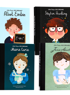 小人物大梦想系列Little People Big Dreams史蒂芬霍金居里夫人埃尔哈特英文原版绘本Stephen Hawking Marie Curie儿童启蒙读物