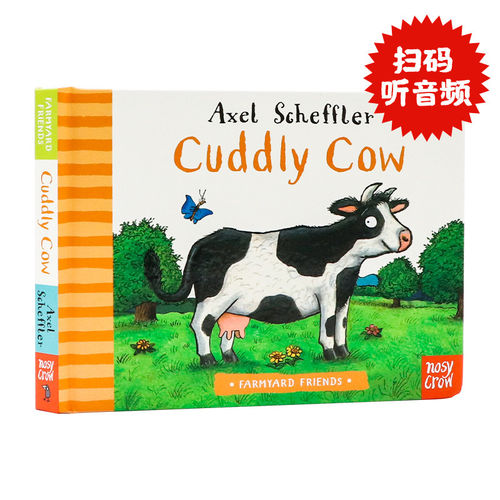 农场奶牛 英文原版绘本 Farmyard Friends Cuddly Cow 波西皮普同作者Axel Scheffler 幼儿童英语启蒙动物图画故事纸板书 农场动物