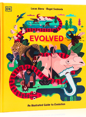 图解物种进化 DK少儿百科  英文原版 Evolved: An Illustrated Guide to Evolution 进化知识百科图解指南 自然动植物科普大全书
