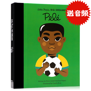 精装 球王贝利 英文原版 Big Pele Dreams 绘本Little 小人物大梦想系列 大开彩绘 男孩篇 儿童英语启蒙励志故事读物名人传记 People