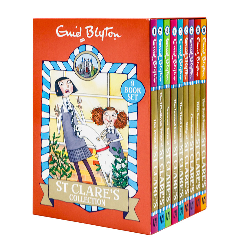圣克莱尔学校系列9册盒装英文原版进口 St Clare’s 9 copy Slipcase 经典美国女孩的校园写照 7-15岁+适龄英语阅读提高章节书平装
