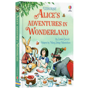 Alices 章節(jié)書 愛麗絲夢游仙境 版 Wonderland 經(jīng)典 Usborne出品 兒童文學全彩插圖書進口英語書籍精裝 英文原版 Adventures