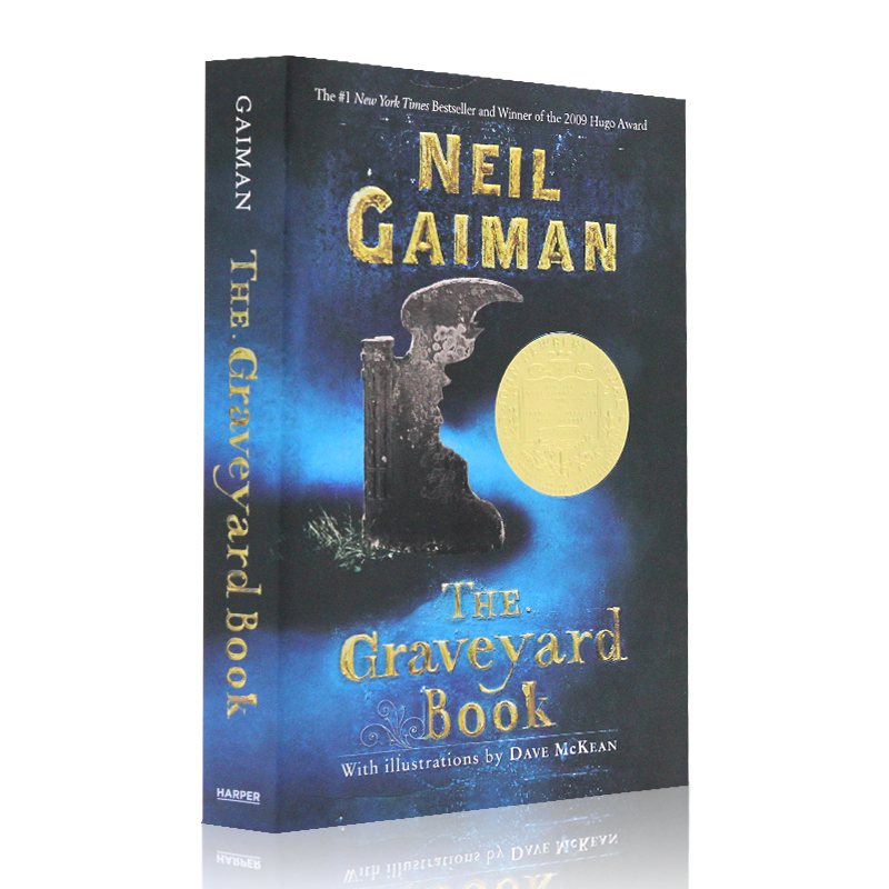 进口英文原版小说 The Graveyard Book坟场之书 Neil Gaiman尼尔盖曼纽伯瑞金奖-封面