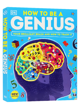 DK如何成为一个天才 英文原版绘本How to be a Geniu儿童益智游戏启蒙大脑训练智力开发 儿童英语百科全书 激发创造力精装大开