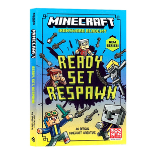 Respawn 冒险游戏趣味桥梁章节书 设置 Minecraft Ready 英文原版 准备 重生 游戏小说系列第一卷 我 Set 世界